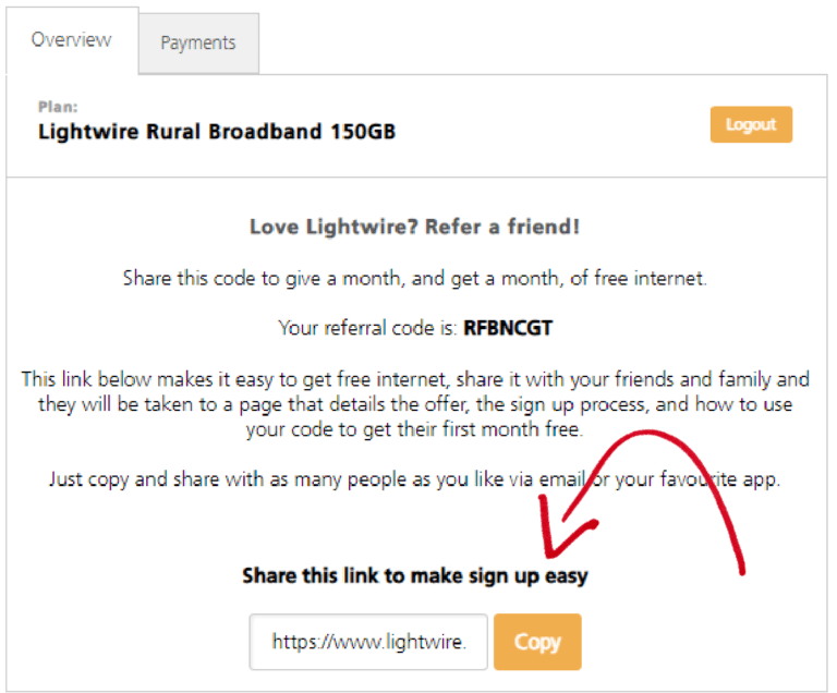 Making it easier to refer someone 1 refer a friend - sharable code
