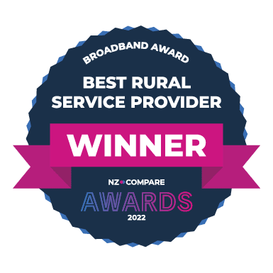 Best Rural Broadband Provider 2022 by the NZ Compare Awards